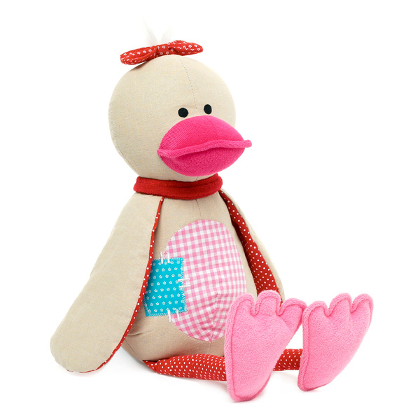 Canard Ducky rose assis