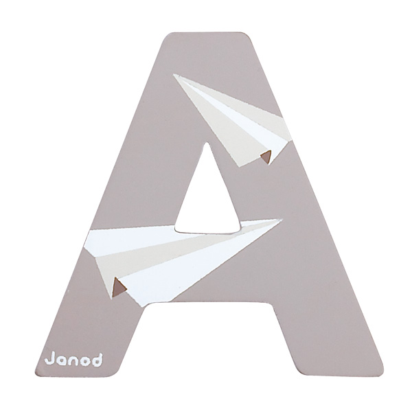 Lettre décorative en bois -A