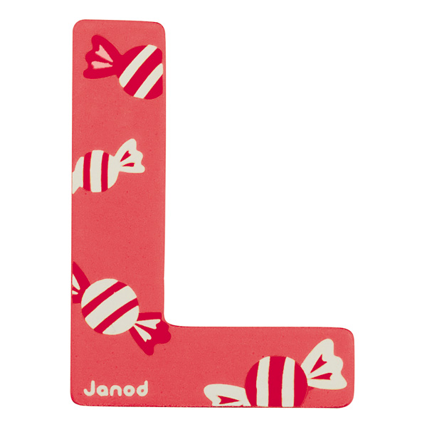 Lettre décorative en bois -L