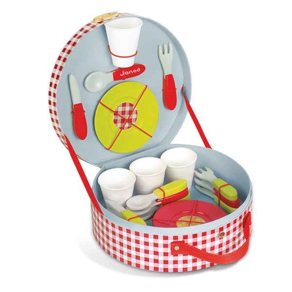 Valisette Ronde Picnic avec 21 Accessoires