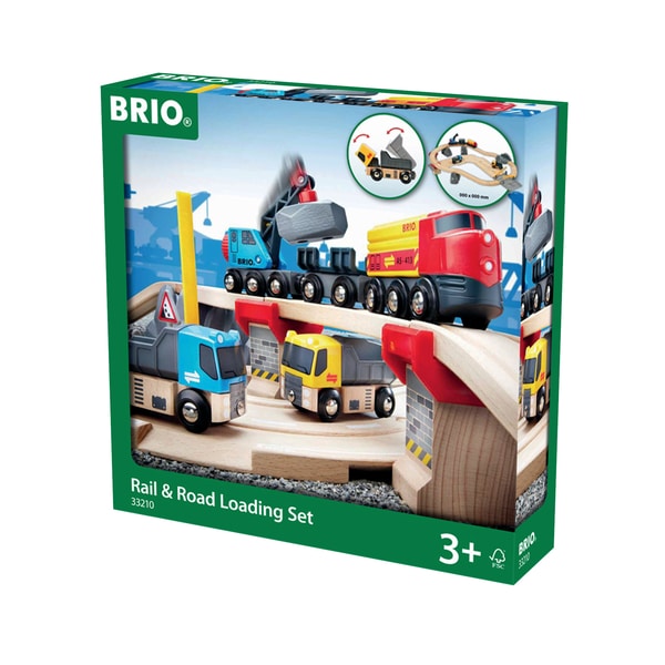 BRIO World 33210 - Circuit rail route transport de roches