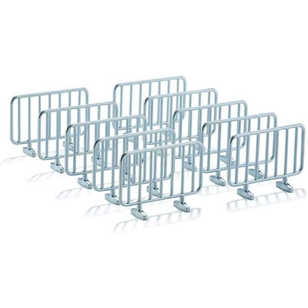 Set de 10 barrières métalliques