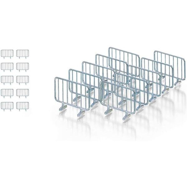 Set de 10 barrières métalliques
