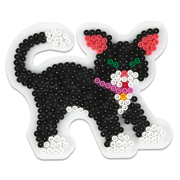 Plaque pour perles à repasser midi chat Hama : King Jouet, Perles Hama -  Jeux créatifs