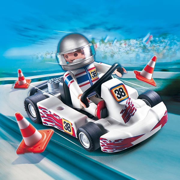 4932-Kart et pilote de course - Playmobil oeufs surprise