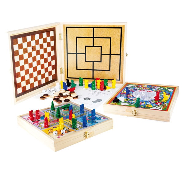 Coffret 100 jeux en bois