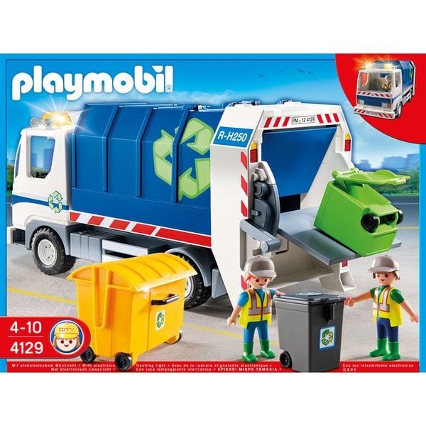 4129 - Playmobil Camion de recyclage avec lumières
