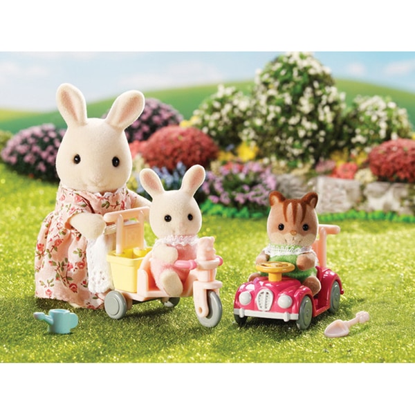 Sylvanian Families - 5040 - Le tricycle et mini voiture bébés