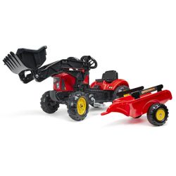 Tracteur à pédales SuperCharger avec pelle et remorque