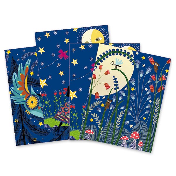 Cartes à gratter pleine lune