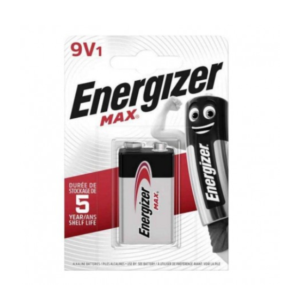 1 Pile Alcaline 6LR61 9V - Energizer Max