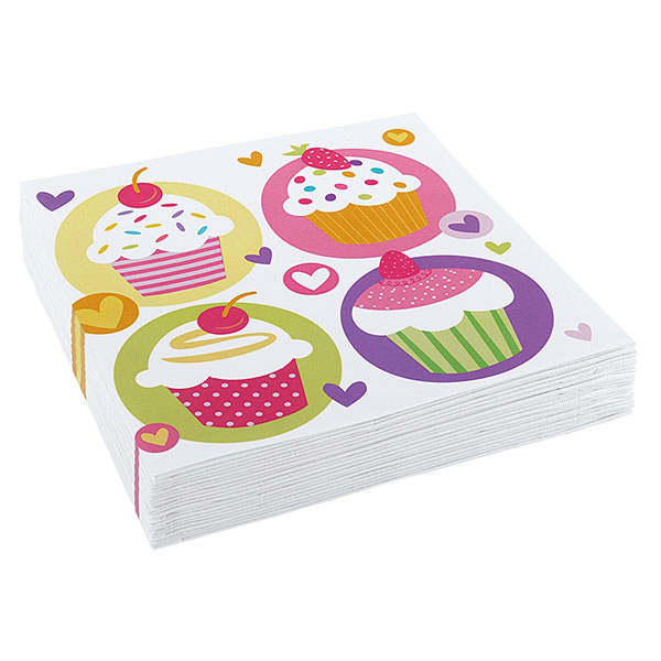 Serviettes Cupcake
