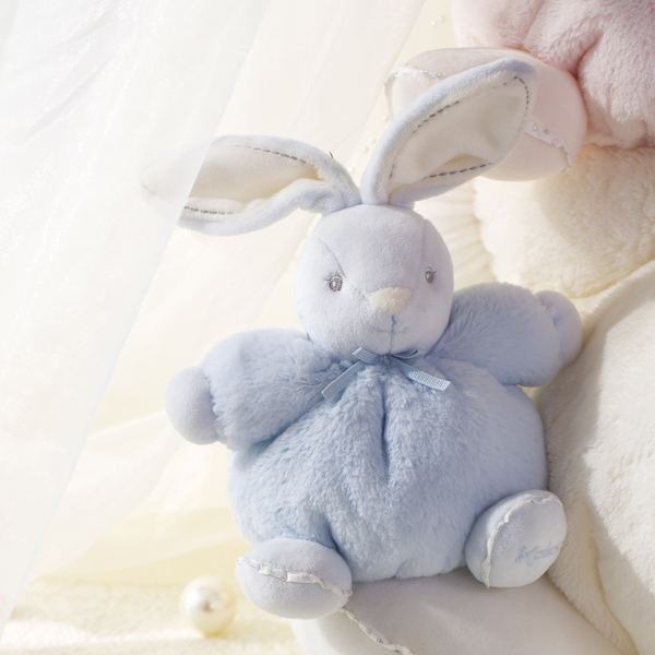 Doudou P tit Lapin Bleu 18 cm Perle