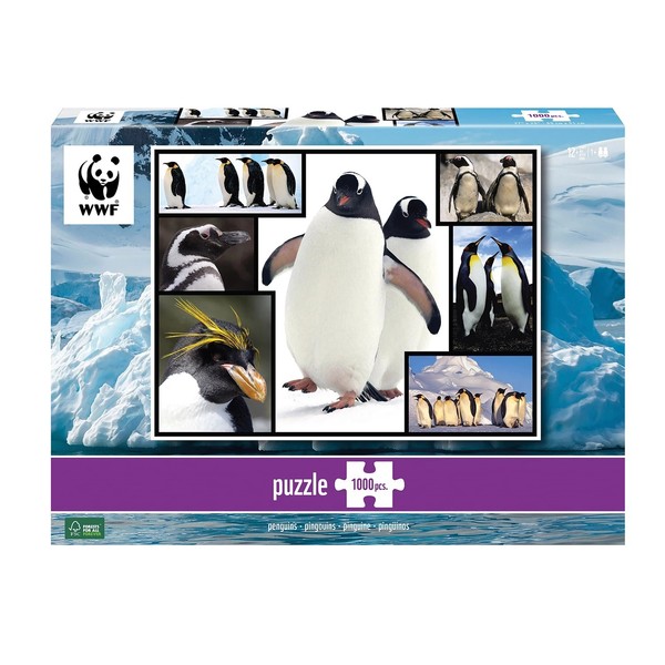 Puzzle 1000pcs - Pingouins