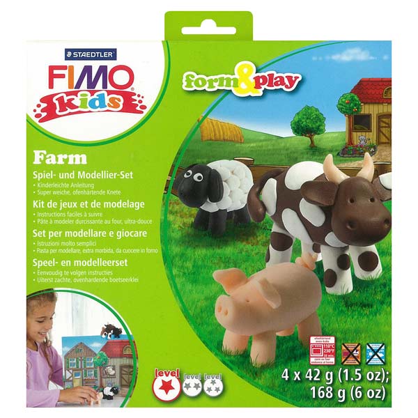 Coffret Fimo kids ferme