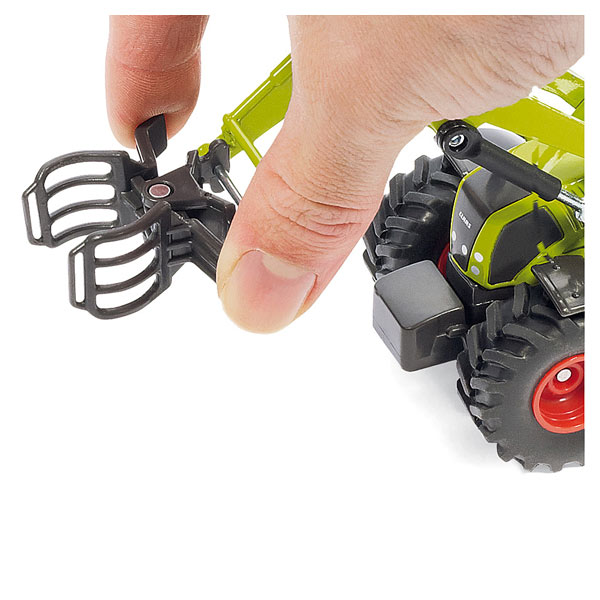  Tracteur Claas avec chargeur frontal et remorque 