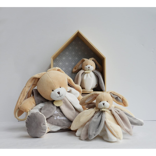 Doudou collector Lapin taupe 28 cm