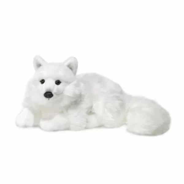 Peluche WWF renard des neiges couché 25cm