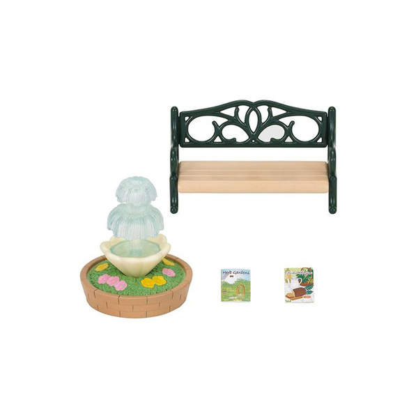 Sylvanian Families - 4535 - Le banc de jardin et fontaine