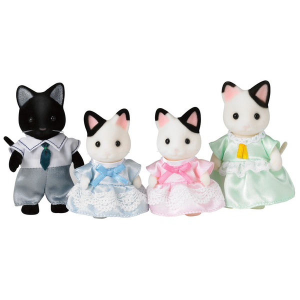 Sylvanian Families - 5181 - La famille chat bicolore