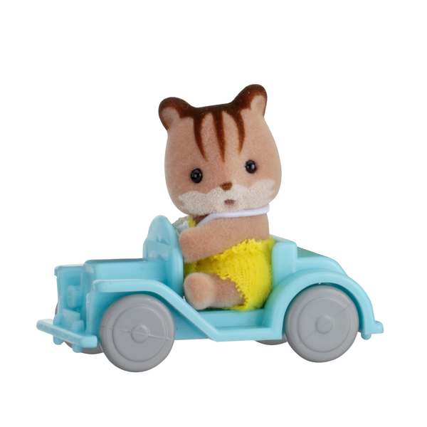 Sylvanian Families - 5203 - Valisette Bébé Écureuil et voiture 