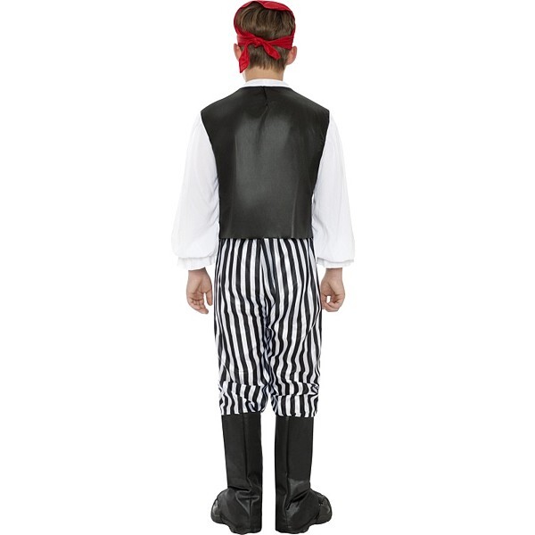Déguisement pirate garçon noir et blanc
