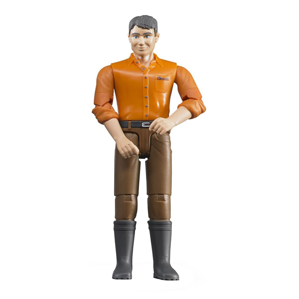 Figurine homme jean marron