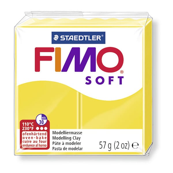 Pâte Fimo soft citron 57 g