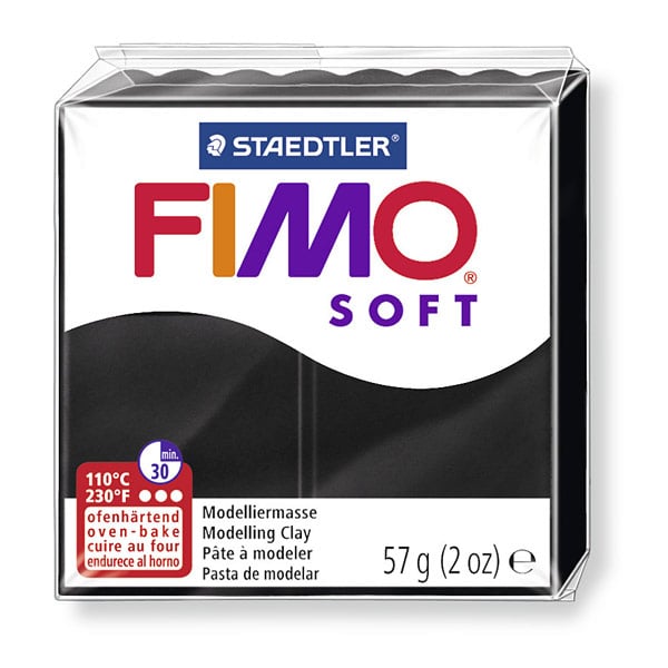 Pâte Fimo soft noire 57 g