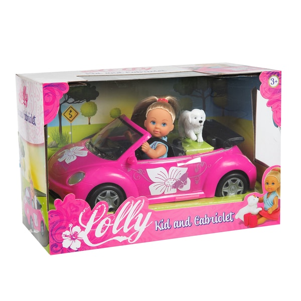 Poupée Lolly kid avec voiture New Beetle