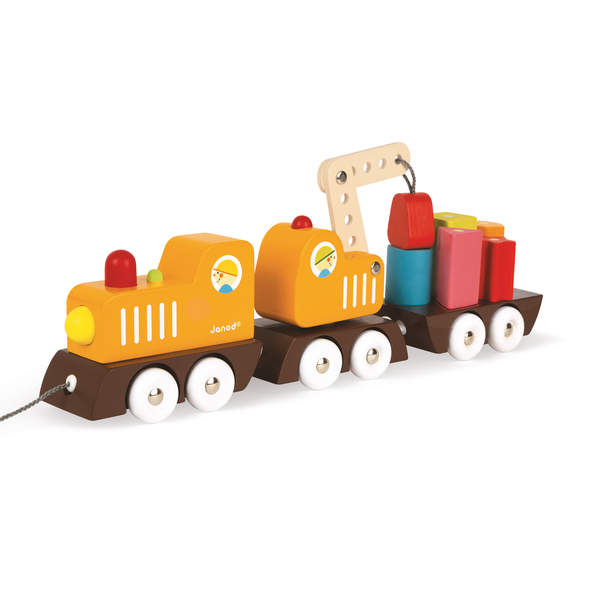 Train Grue Multi Colors en bois