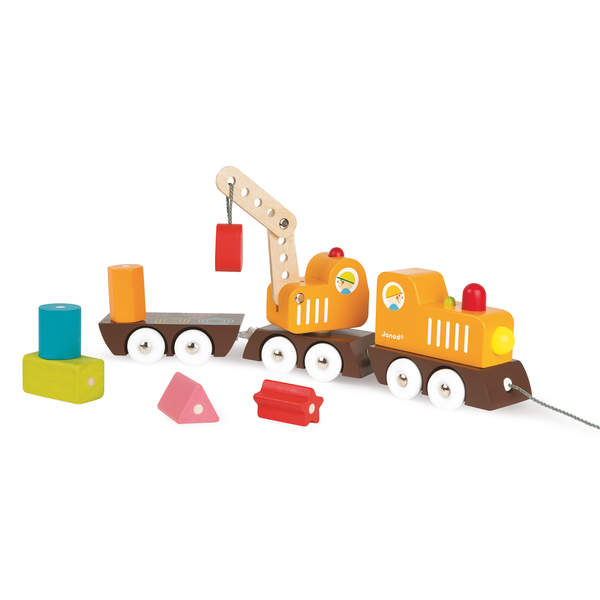 Train Grue Multi Colors en bois