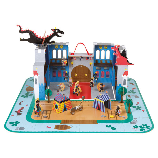 Château fort du chevalier en valise