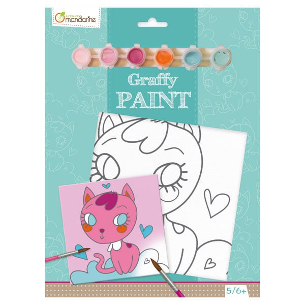 Graffy Paint Chat coeur