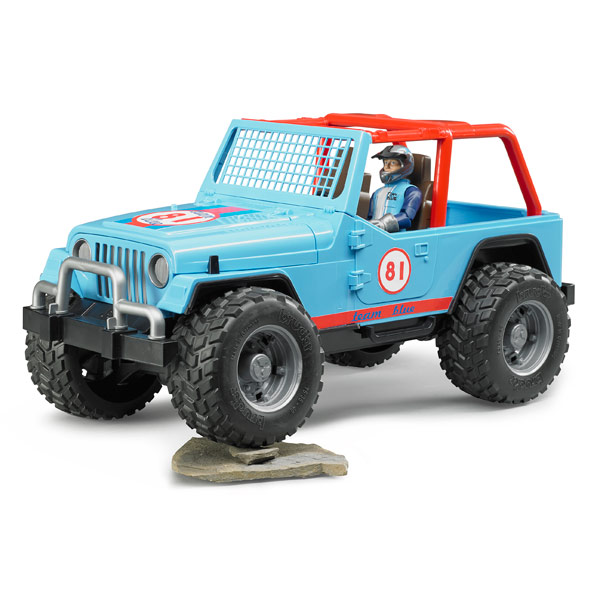 Jeep Cross Country Racer Bleue avec conducteur