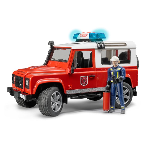 Véhicule Land Rover Defender Station avec Pompier