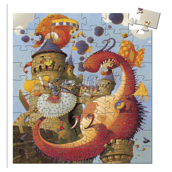 Puzzle Vaillant et les dragons 54 pièces