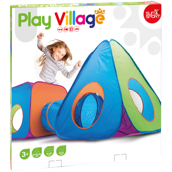 Tente 3 en 1 Play village