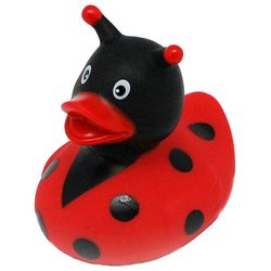 Canard de bain coccinelle