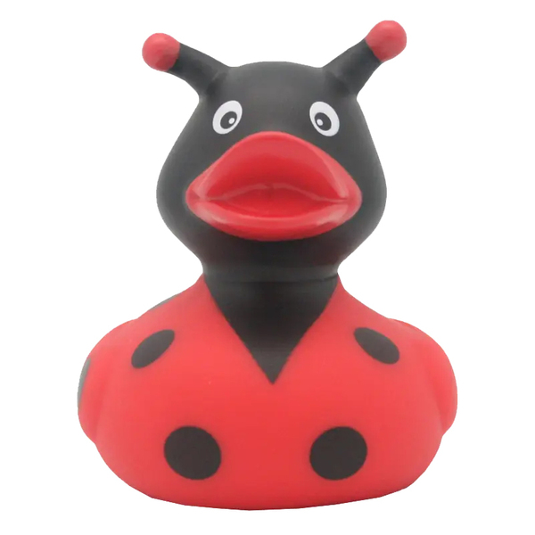 Canard de bain coccinelle
