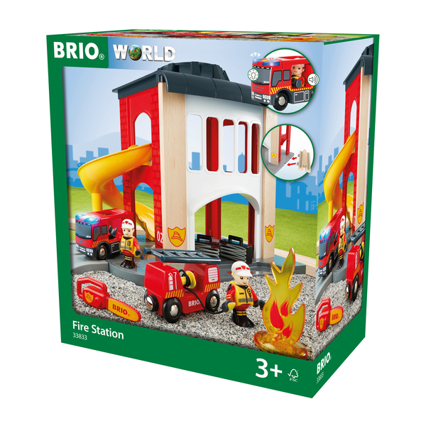 BRIO World 33833 - Caserne de pompiers