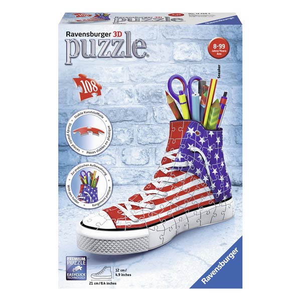 Puzzle 3D-Sneaker American Style 108 Pièces