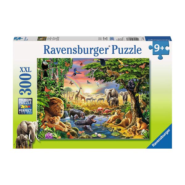 Puzzle 300 pièces Ravensburger Coucher soleil oasis