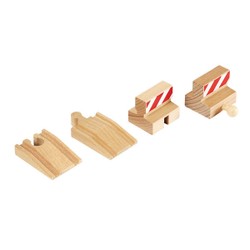 BRIO - Lot de 2 rampes et 2 butoirs