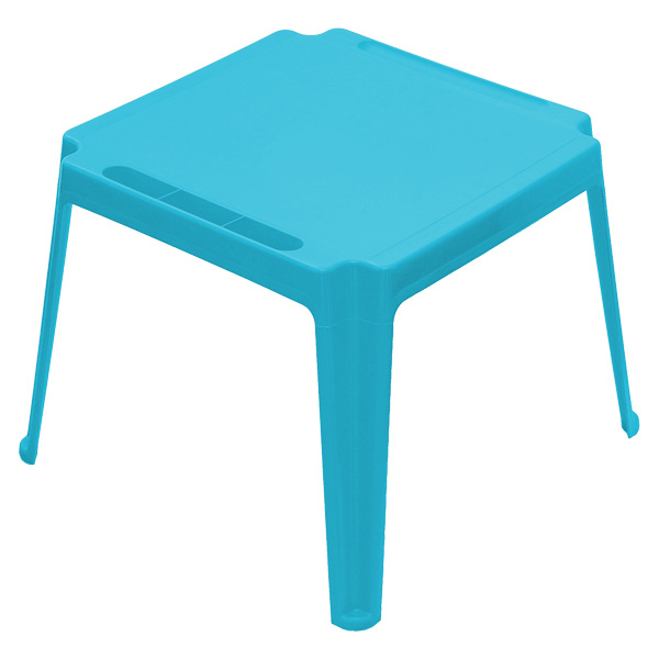 Table carrée enfant Bleue