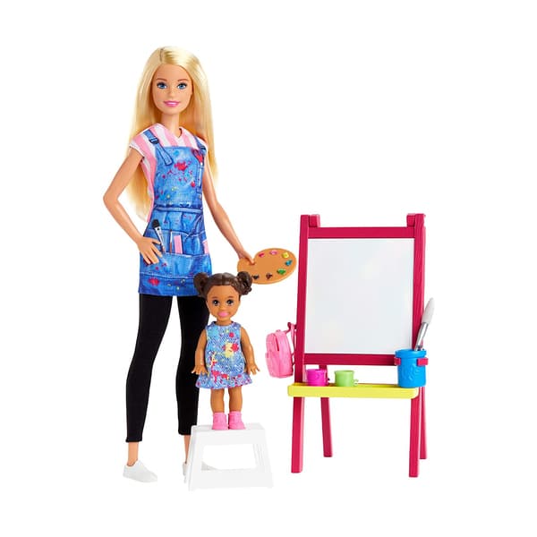 Coffret Barbie tenue et métiers Mattel : King Jouet, Barbie et poupées  mannequin Mattel - Poupées Poupons