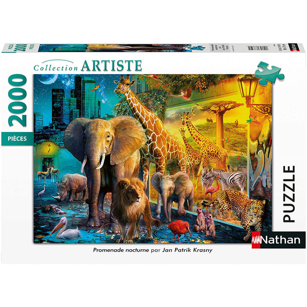 Puzzle 2000 pièces - Promenade nocturne