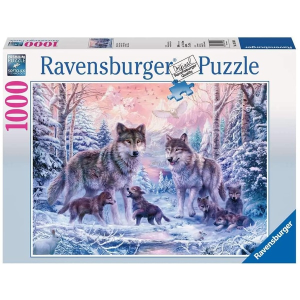 Puzzle 1000 pièces Loups arctiques