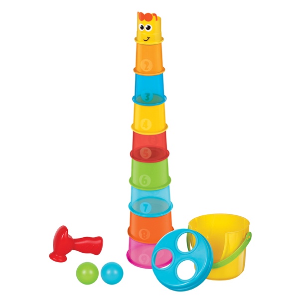 Gobelets de bain gigogne girafe BKids : King Jouet, Jouets à emboîter, à  empiler BKids - Jeux d'éveil