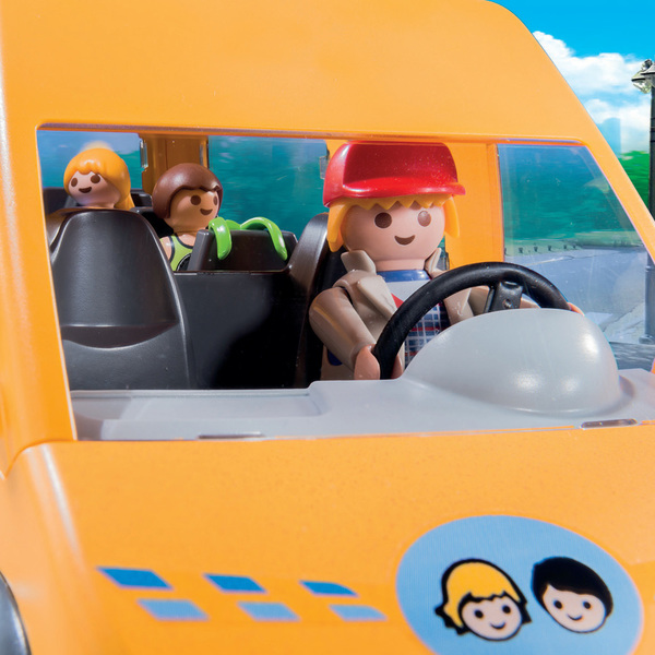 Pièce De Rechange Playmobil Bus Scolaire 6866 - Roue, Enjoliveur Et Attache - Occasion Très Bon état